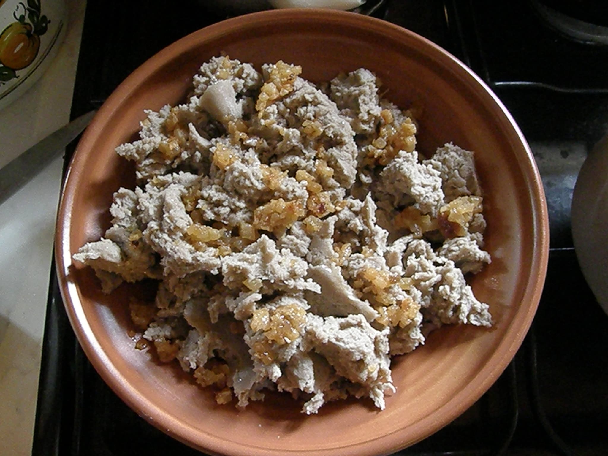Ajdovi žganci — a slovenian main course dish from Slovenia — featuring buckwheat-forward, porridge texture, historically toasted