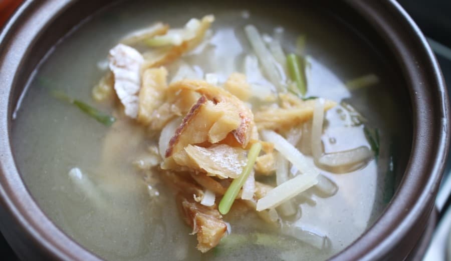 Guk — a korea cuisine main course dish from Korea — featuring broth-based, foundational, light or substantial
