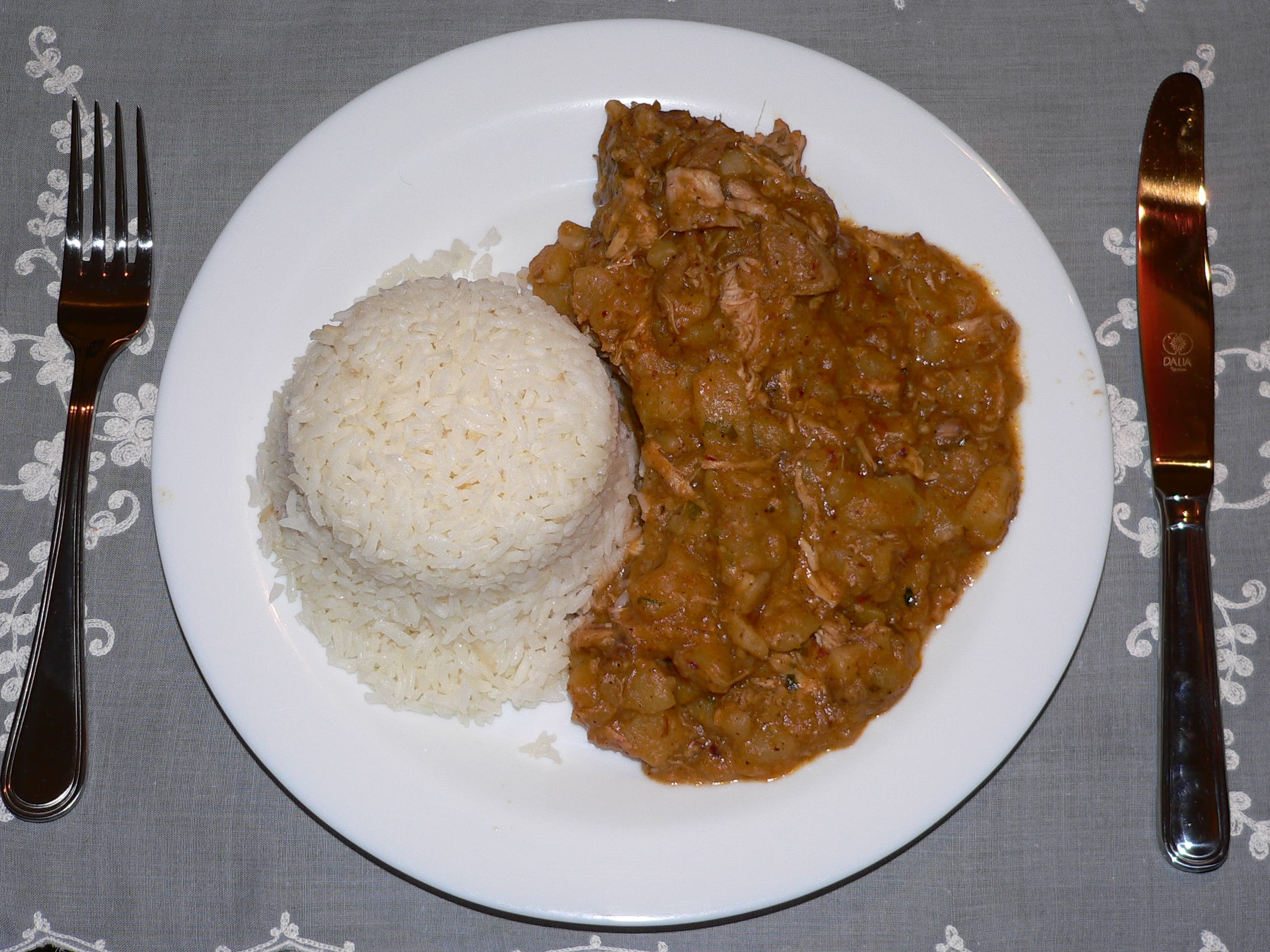 Carapulcra — a peruvian main course dish from Peru — featuring stone-cooked heritage, pork & papa seca, peanut-forward