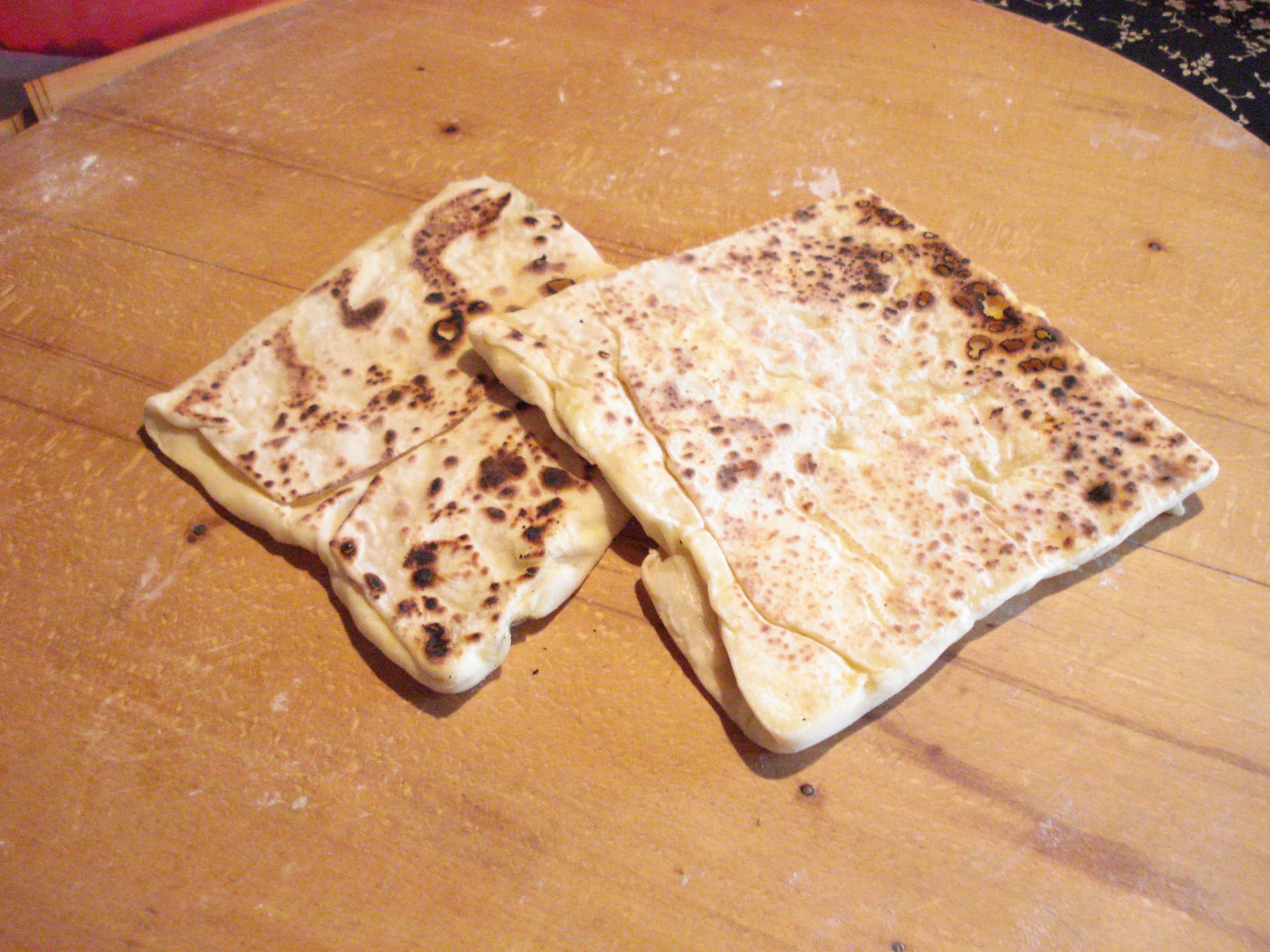 Gözleme — a turkish main course dish from Turkey — featuring hand-rolled, griddle-cooked, unleavened
