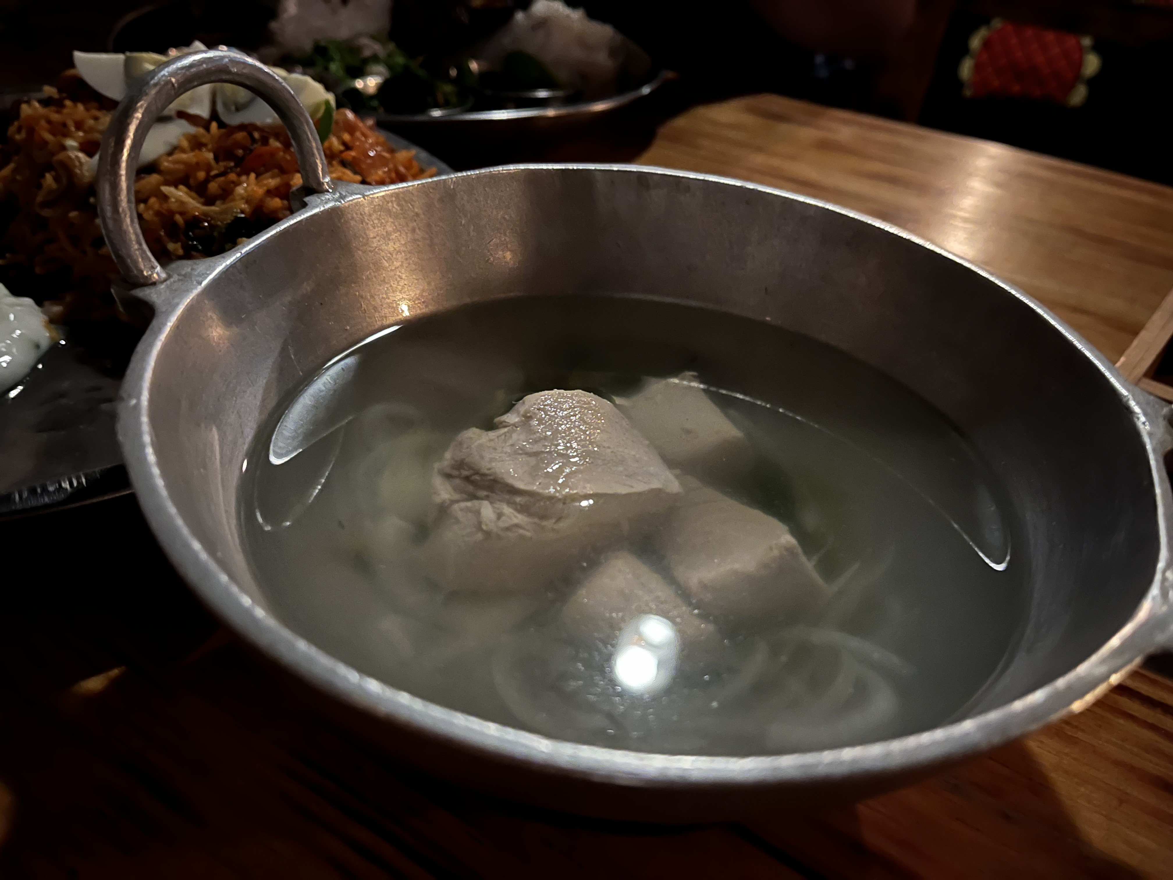 Garudhiya — a maldives cuisine main course dish from Maldives — featuring clear broth, tuna-based, generational staple