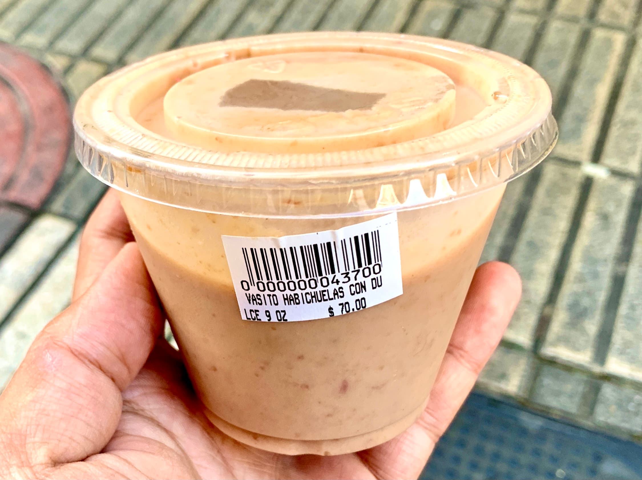 Habichuelas con dulce — a dominican dessert dish from Dominican Republic — featuring bean-based soup, heavily spiced, coconut + evaporated milk