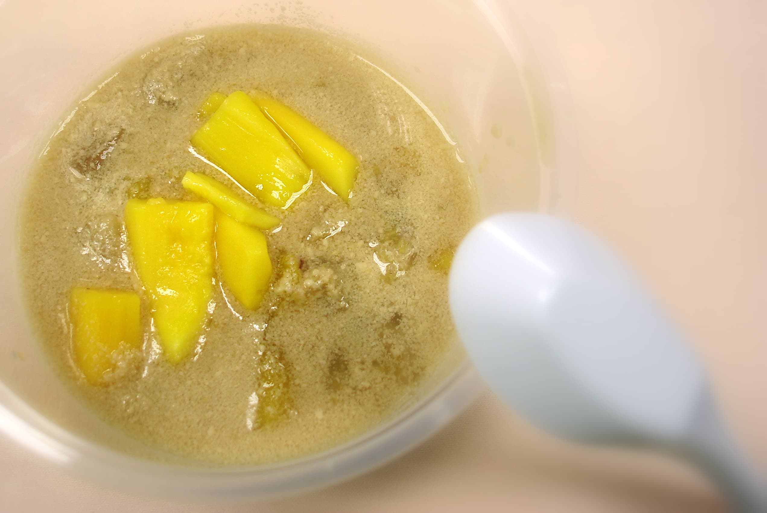 Kolak (food) — a indonesian dessert dish from Indonesia — featuring coconut-milk-based, palm sugar sweetened, pandanus-scented