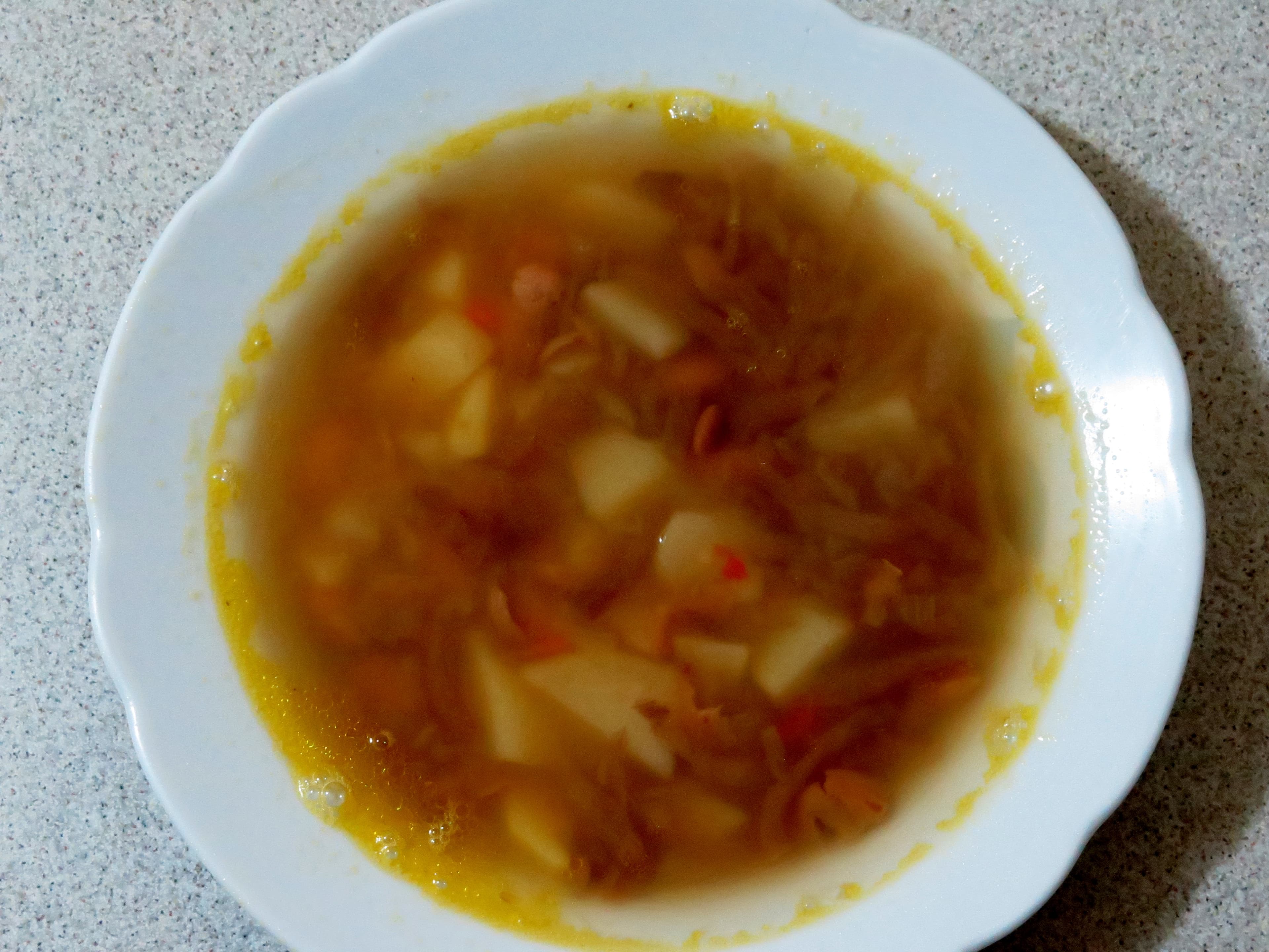 Jota (food) — a croatian main course dish from Croatia — featuring bean & sauerkraut stew, Central European meets Mediterranean, garlic-forward
