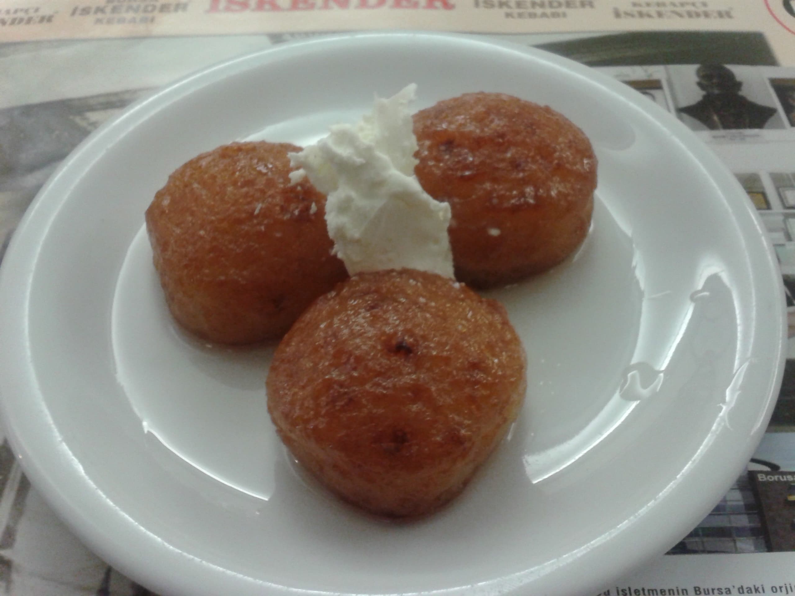 Kemal Pasha dessert — a turkish dessert dish from Turkey — featuring fried then syrup-soaked, cheese-forward dough, regional Bursa specialty