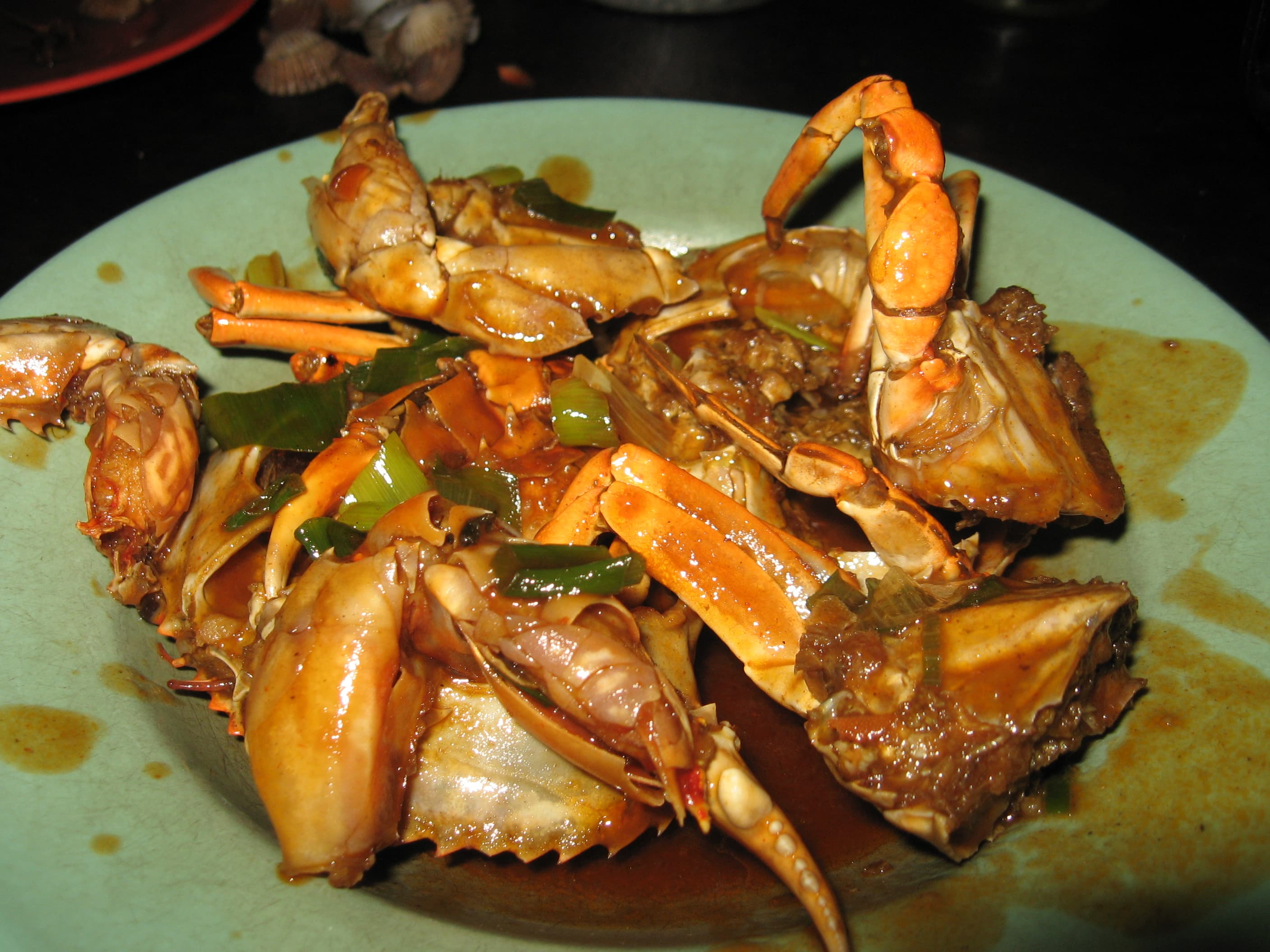 Crab in Padang sauce — a indonesian main course dish from Indonesia — featuring hot and spicy, richly spiced, crab-forward
