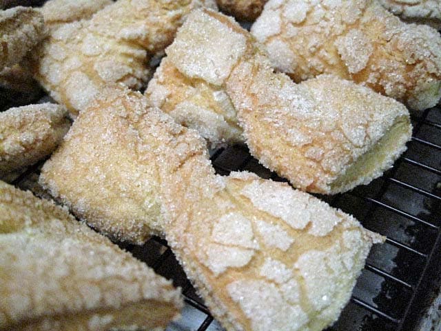 Kichel — a israeli dessert dish from Israel — featuring bow-tie shaped, egg-based dough, intentionally dry