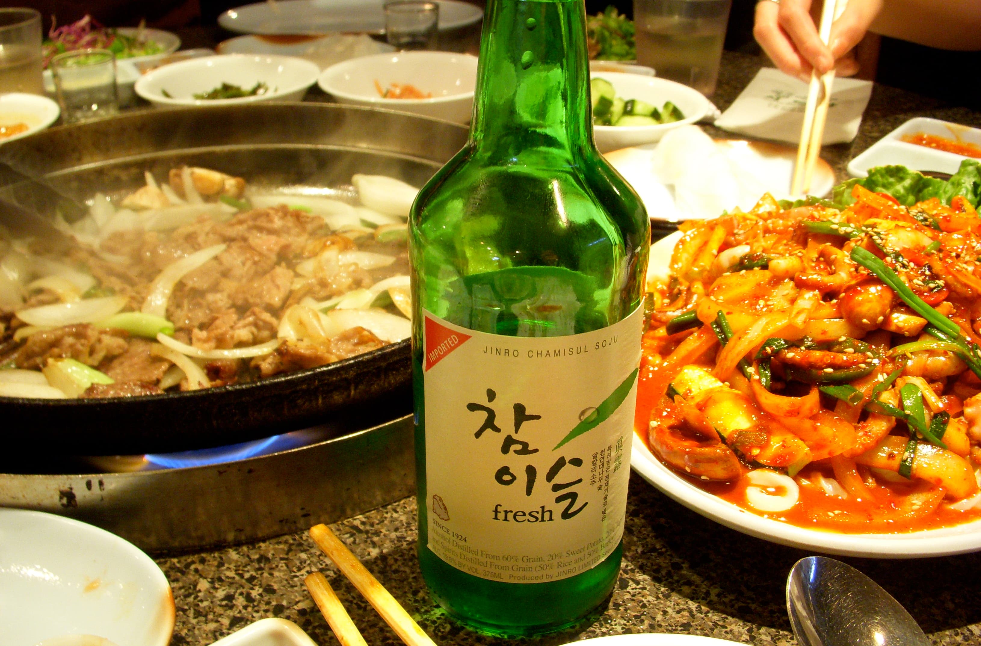 Anju (food) — a korea cuisine drink dish from Korea — featuring alcohol companion, varied formats, soju-centered
