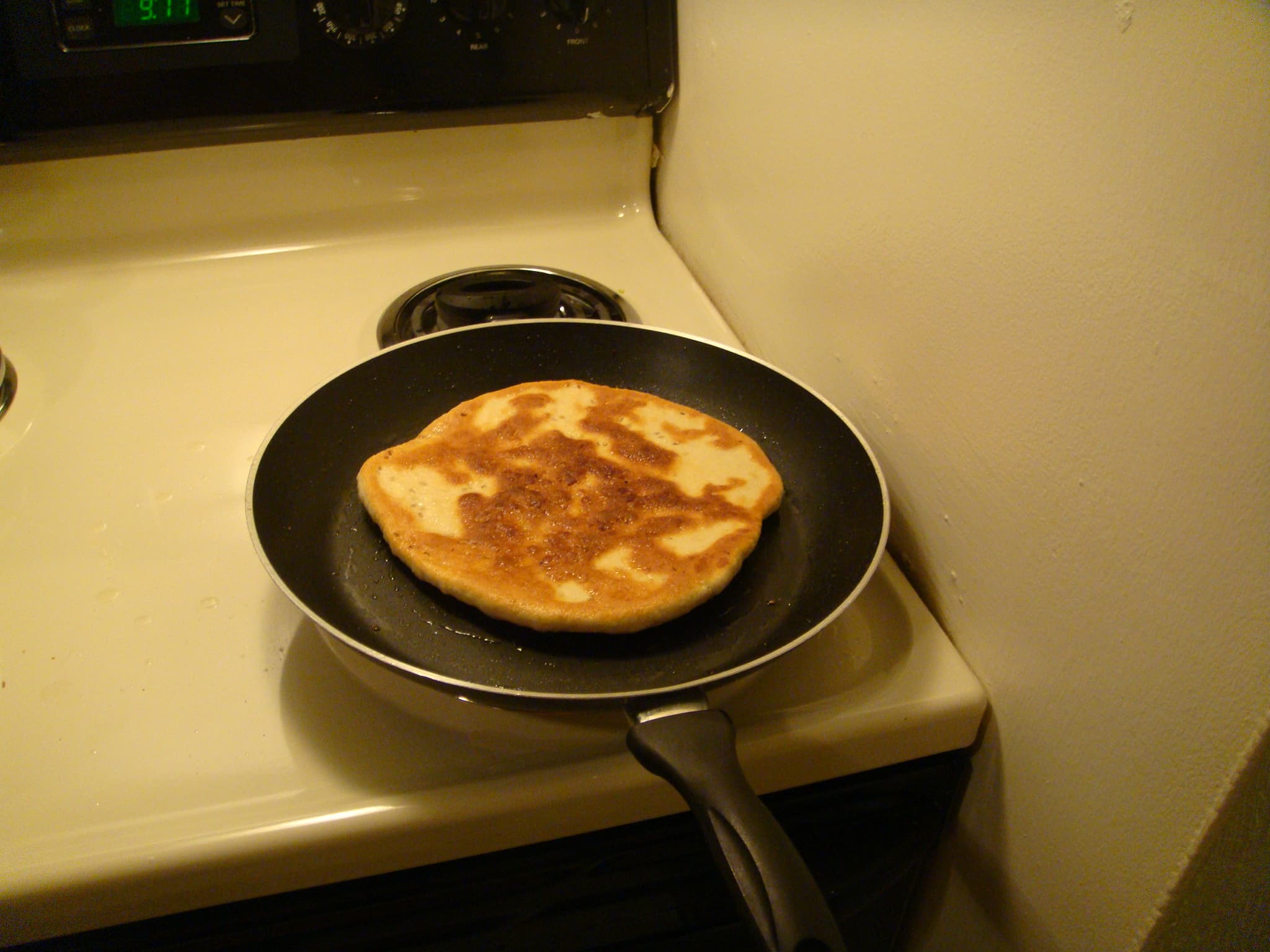 Laobing — a people's republic of china cuisine main course dish from People's Republic of China — featuring pan-fried, unleavened, layered dough