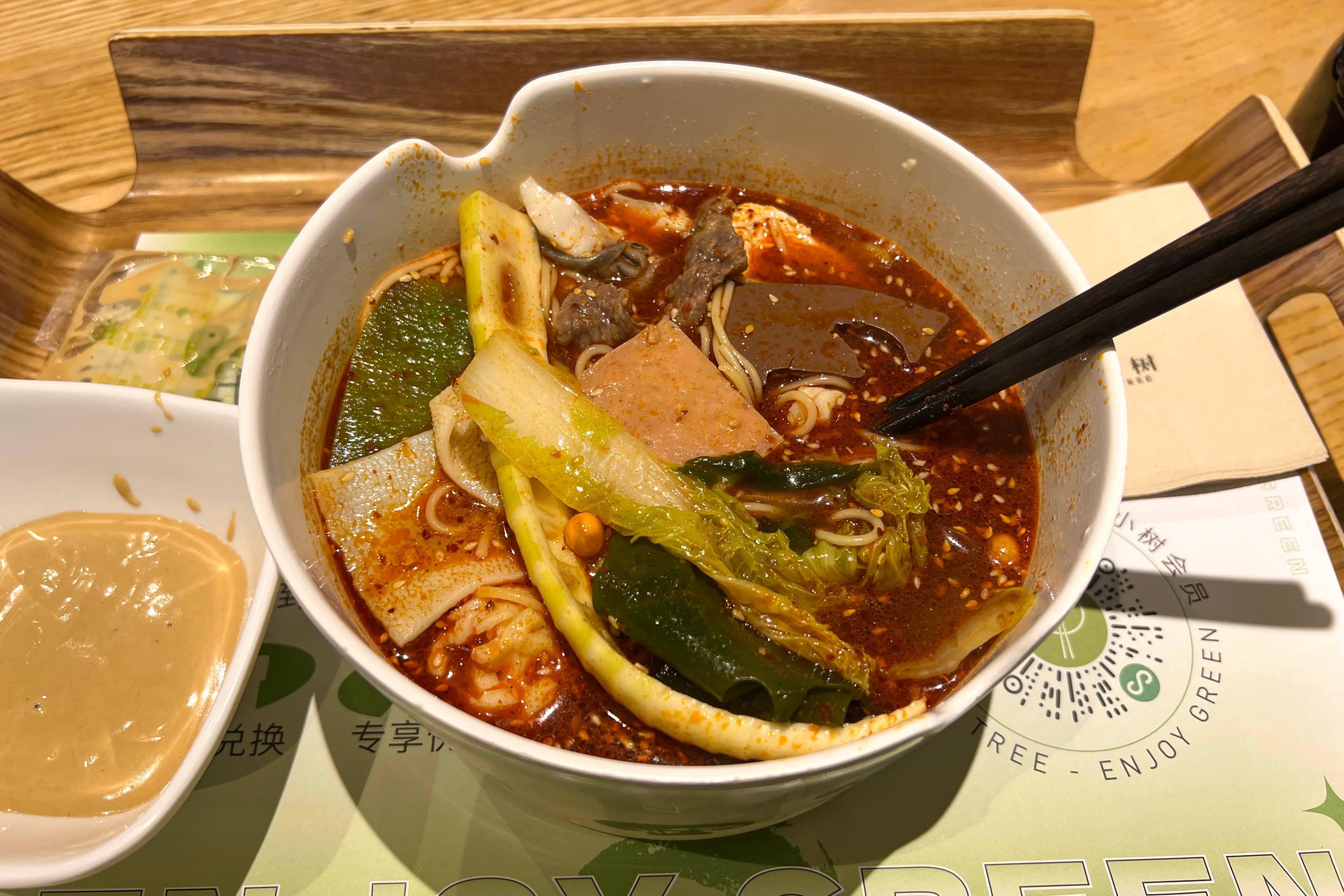 Malatang — a people's republic of china cuisine street food dish from People's Republic of China — featuring self-assembled, quick-boil, Sichuan numbing