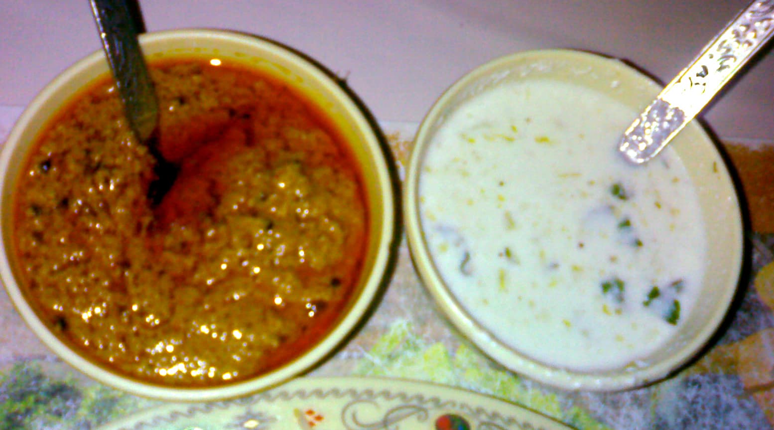 Mirchi ka salan — a indian main course dish from India — featuring peanut-thickened, grainy texture, tamarind-forward