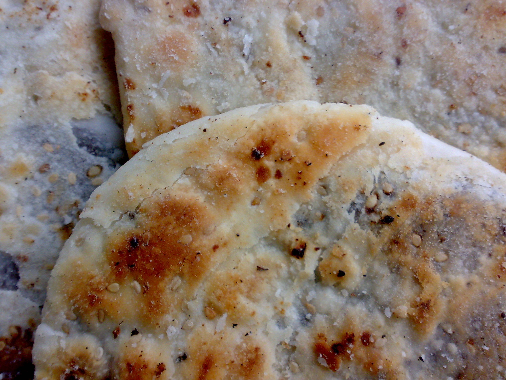 Piaya (food) — a filipino main course dish from Philippines — featuring hand-flattened, griddle-baked, sesame-studded