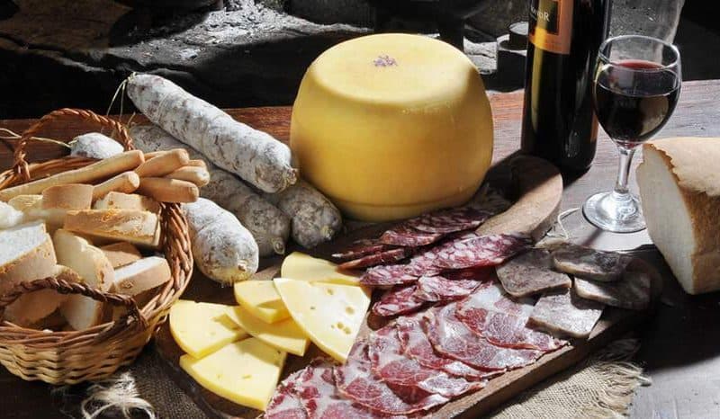 Picada (Rioplatense cuisine) — a argentine snack dish from Argentina — featuring cured & fermented, finger foods, shareable board