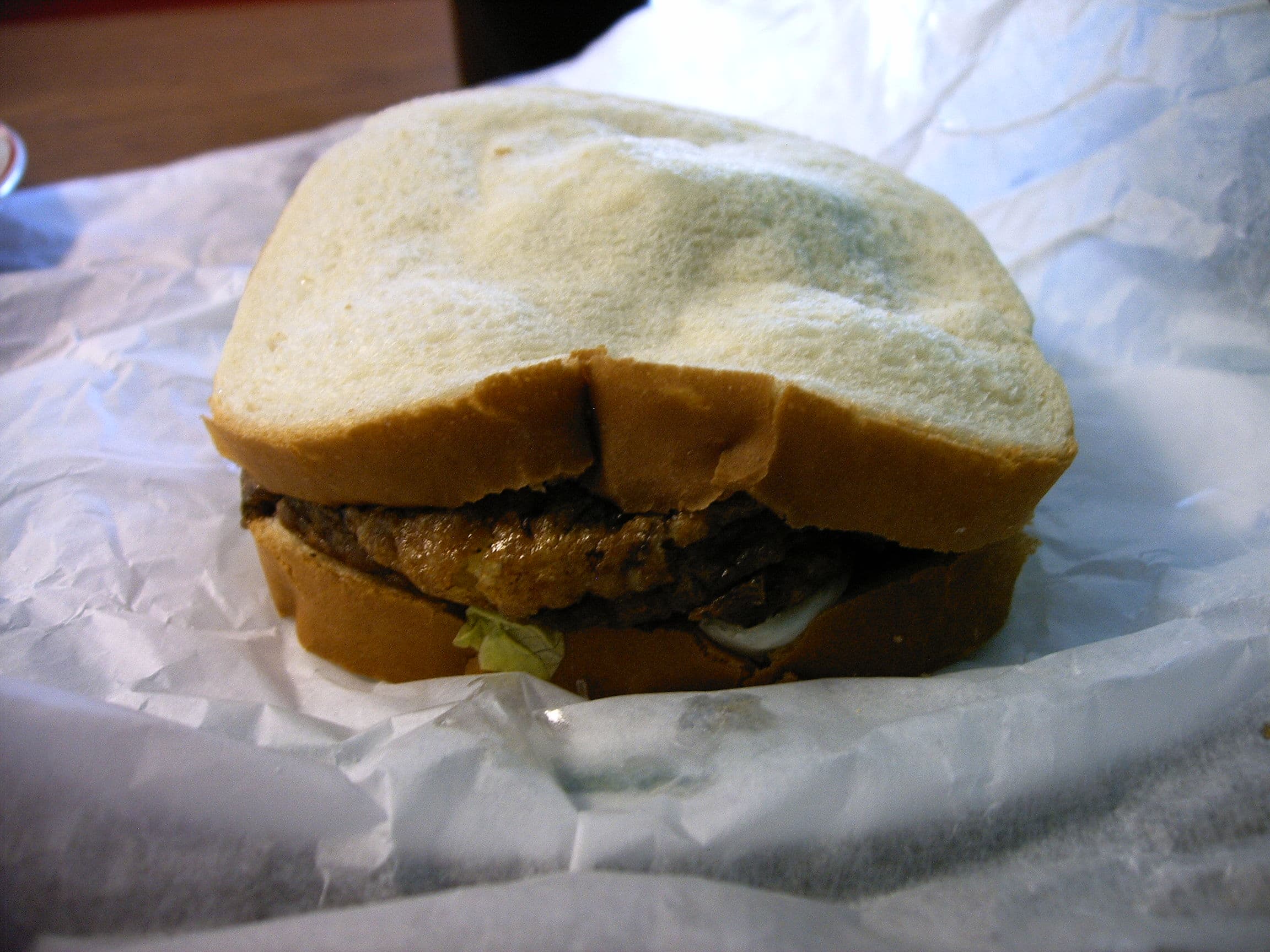 St. Paul sandwich — a american main course dish from United States — featuring egg foo young base, dill pickle brightness, mayonnaise binding