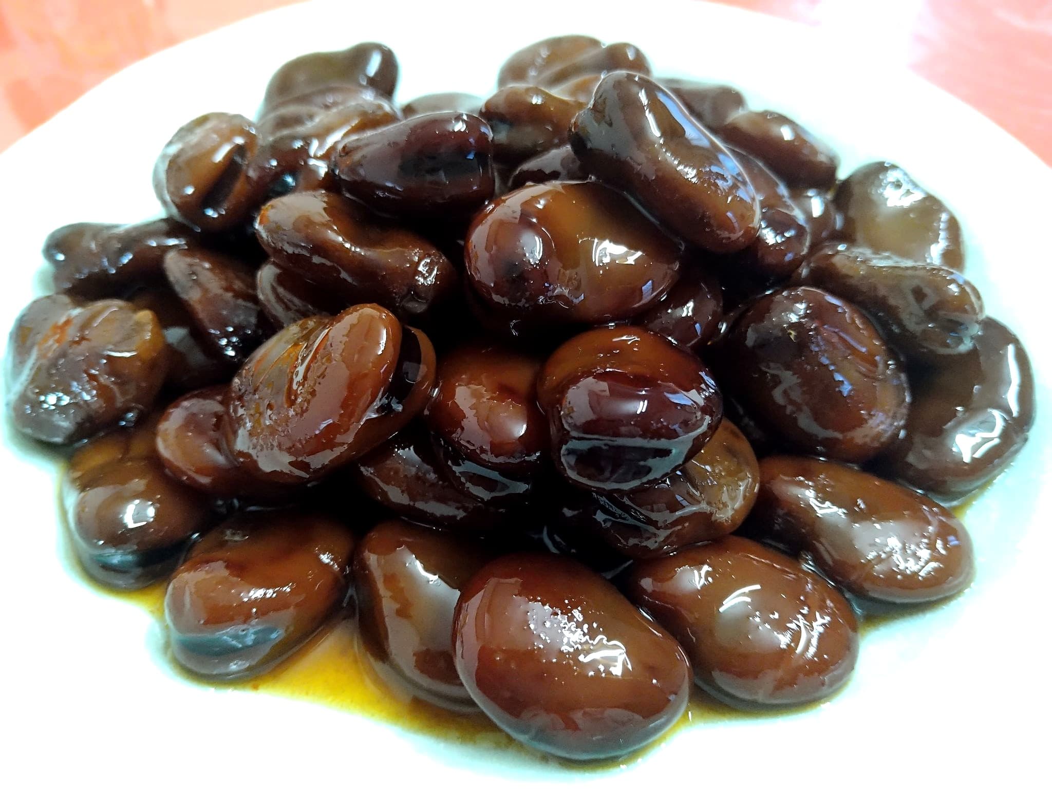 Shoyumame — a japanese main course dish from Japan — featuring overnight marinade, soy-cured, parched beans