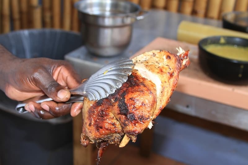 Jerk Chicken, the version of meat, fire, patience