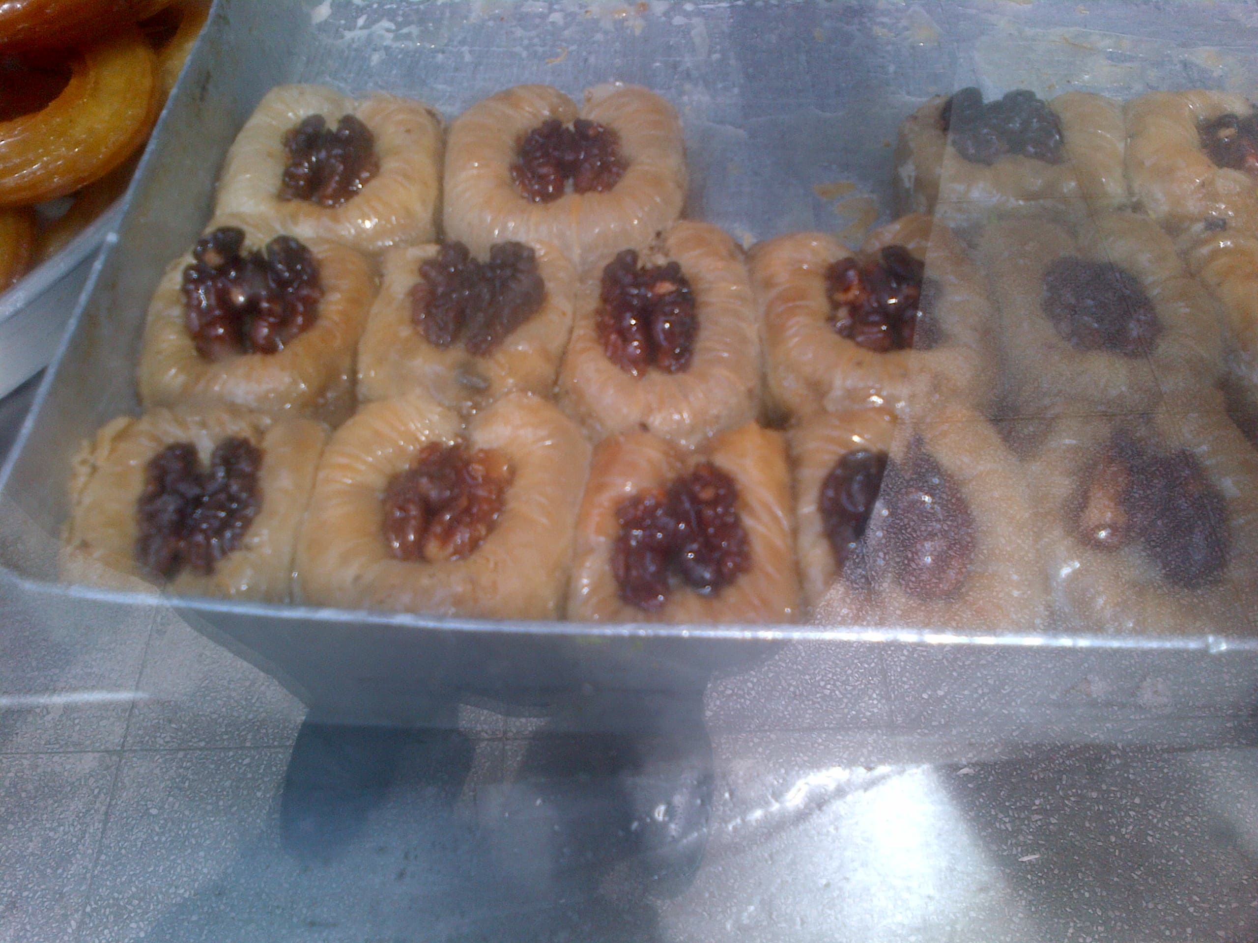 Bülbül yuvası — a turkish dessert dish from Turkey — featuring filo-based, hollow center, nut-filled