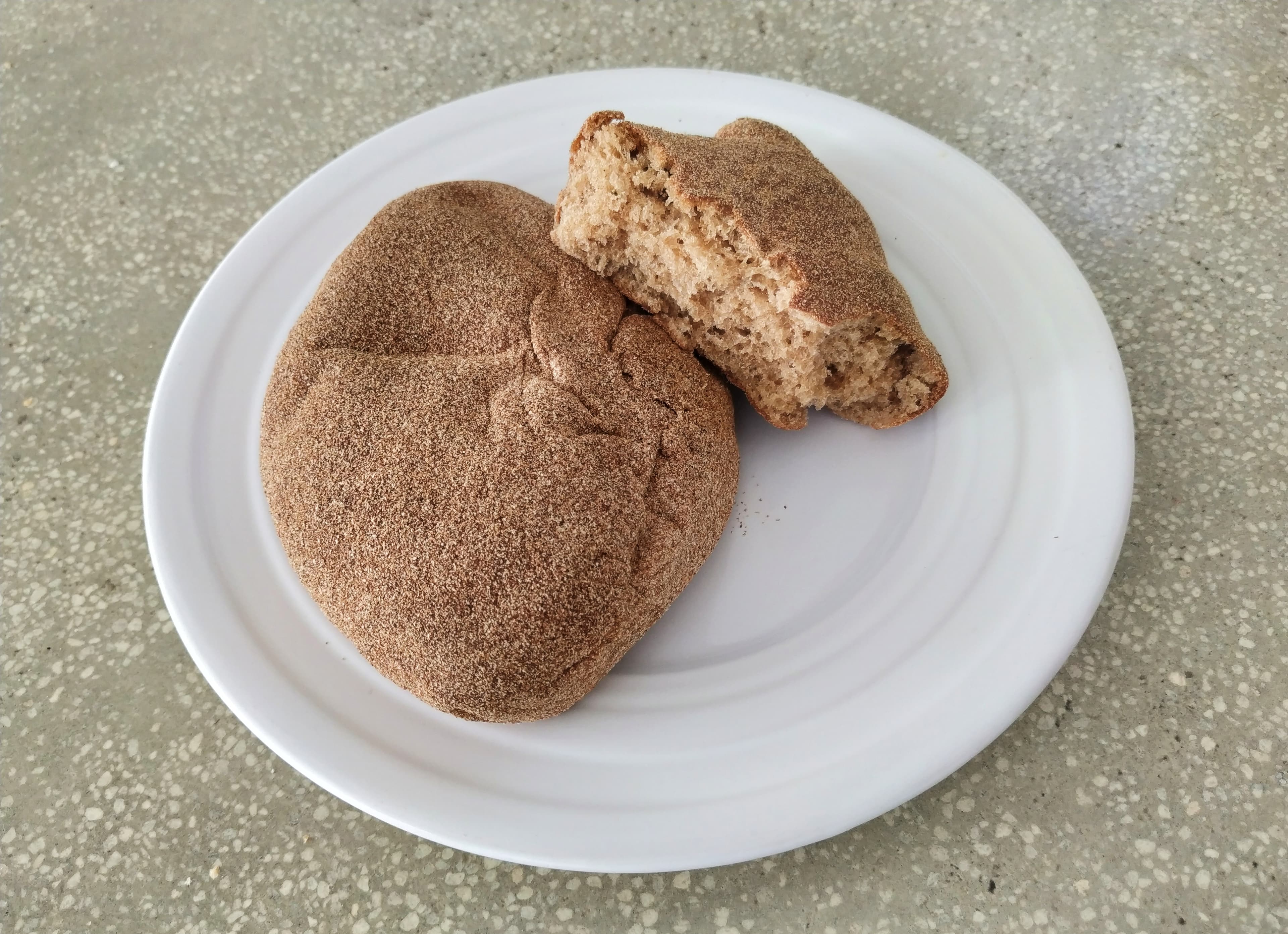 Cocol — a mexican main course dish from Mexico — featuring wheat-flour base, hand-shaped rhombus, milk-enriched