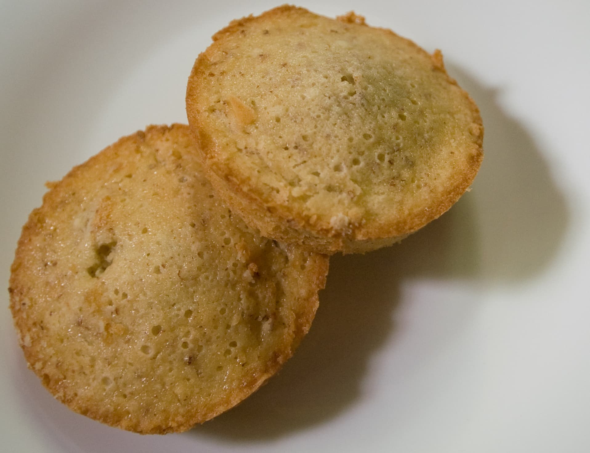 Friand — a french main course dish from France — featuring almond-based, egg white foam, small-format
