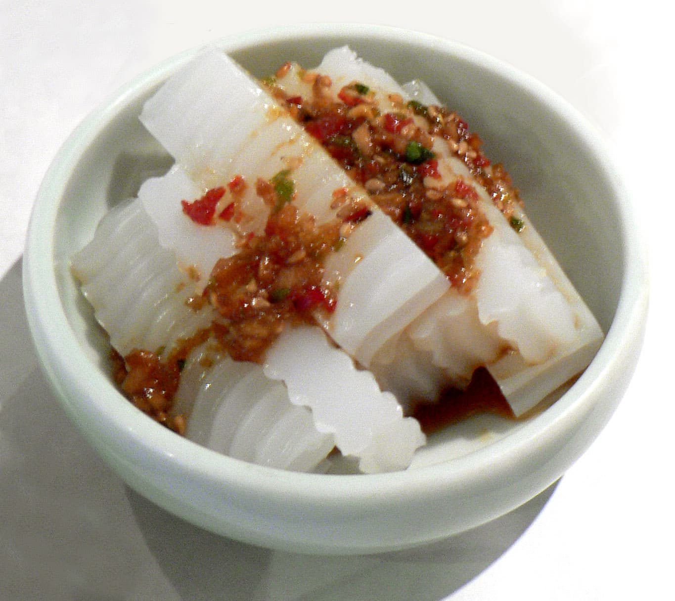 Muk (food) — a korea cuisine main course dish from Korea — featuring gelled, starch-set, plant and animal
