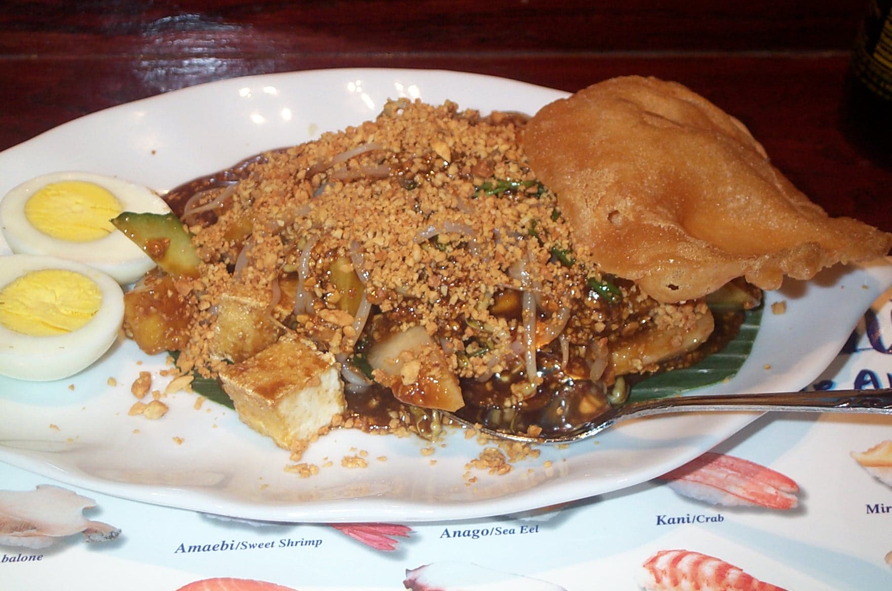 Rojak — a indonesian main course dish from Indonesia — featuring sweet and tangy, palm sugar dressing, Javanese origin
