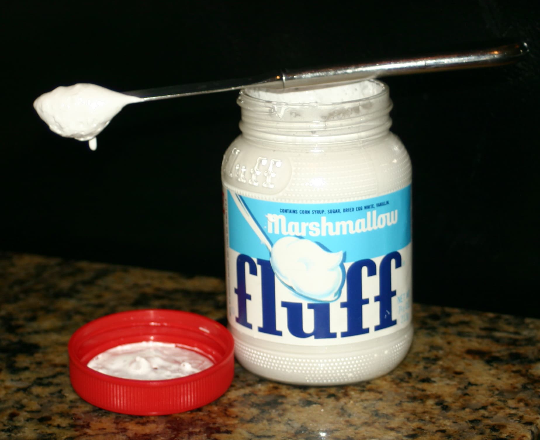 Marshmallow creme — a american main course dish from United States — featuring spreadable confection, airy texture, nostalgia fixture