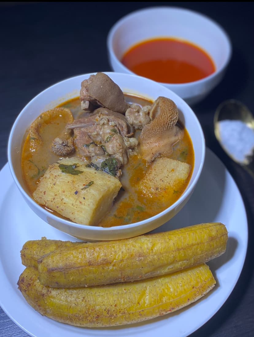 Ukodo — a nigerian breakfast dish from Nigeria — featuring pepper soup base, yam-forward, ceremonial pottage