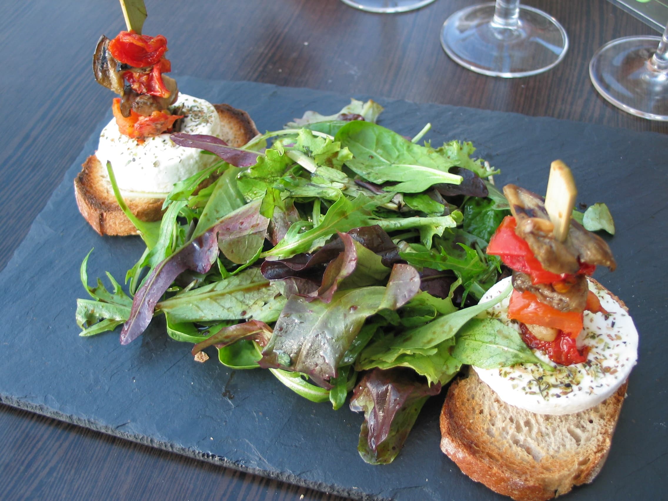 Mesclun — a french main course dish from France — featuring young leaves, French provincial, mixed greens