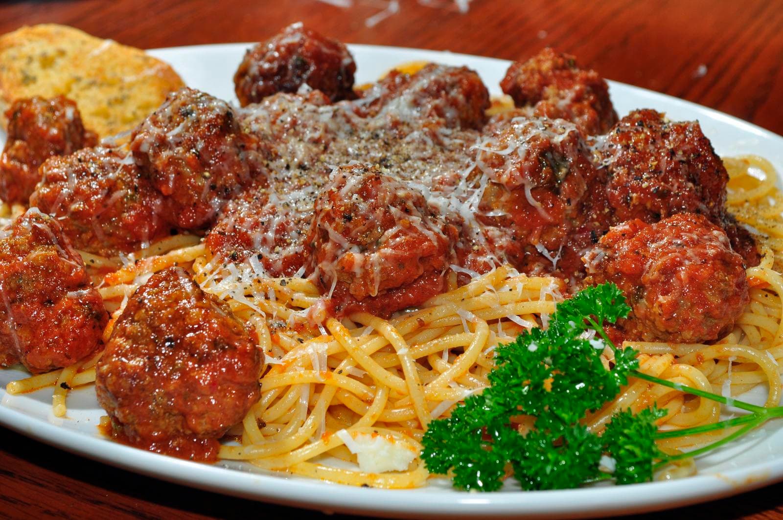 Spaghetti and meatballs